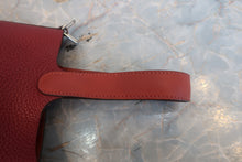 将图片加载到图库查看器，HERMES PICOTIN LOCK TOUCH PM Clemence leather/Swift leather Rouge H/Brique □R刻印 Hand bag 800010138
