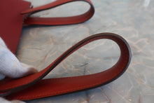 将图片加载到图库查看器，HERMES PICOTIN LOCK TOUCH PM Clemence leather/Swift leather Rouge H/Brique □R刻印 Hand bag 800010138
