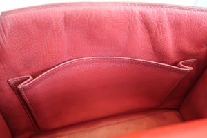 HERMES／エルメス ケリー25 ヴォーエプソン ルージュ □L刻印 ショルダーバッグ 700080125