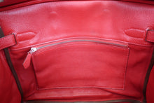 将图片加载到图库查看器，HERMES BIRKIN 30 Clemence leather Rouge casaque □P刻印 Hand bag 700010013
