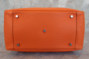 HERMES LINDY 34 Clemence leather Orange □L刻印 Shoulder bag 700060003