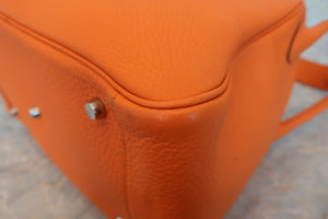 HERMES LINDY 34 Clemence leather Orange □L刻印 Shoulder bag 700060003