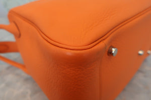 HERMES LINDY 34 Clemence leather Orange □L刻印 Shoulder bag 700060003