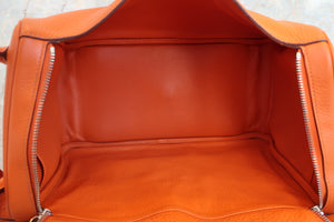 HERMES LINDY 34 Clemence leather Orange □L刻印 Shoulder bag 700060003