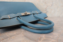 Load image into Gallery viewer, HERMES BIRKIN 30 Togo leather Blue jean  □H Engraving Hand bag 600120297
