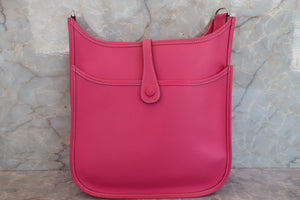 HERMES EVELYNE 3PM Epsom leather Rose tyrien □O刻印 Shoulder bag 700070170
