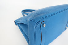 将图片加载到图库查看器，HERMES BIRKIN 30 Clemence leather Mykonos □O刻印 Hand bag 800100074
