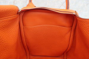 HERMES LINDY 34 Clemence leather Orange □L刻印 Shoulder bag 700060003