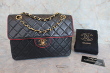 将图片加载到图库查看器，CHANEL/香奈儿 CF 拼色 链条 肩背包 羊皮 Black/Red/Gold hadware(黑色/红色/金色金属) 肩背包 800040047
