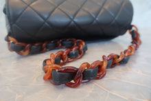 Load image into Gallery viewer, CHANEL Matelasse tortoiseshell chain shoulder bag Lambskin Black Hand bag 700120122

