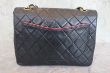 将图片加载到图库查看器，CHANEL/香奈儿 CF 拼色 链条 肩背包 羊皮 Black/Red/Gold hadware(黑色/红色/金色金属) 肩背包 800040047
