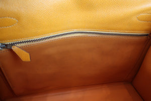 HERMES／エルメス ケリー32 クシュベル ジョーヌ 〇W刻印 ショルダーバッグ 700080175