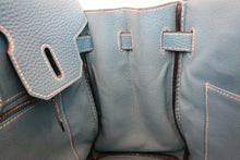 Load image into Gallery viewer, HERMES BIRKIN 30 Togo leather Blue jean  □H Engraving Hand bag 600120297
