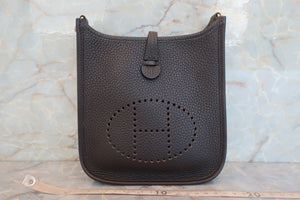 HERMES／エルメス エブリンTPM トリヨンクレマンス カフェ Z刻印 ショルダーバッグ 700060047