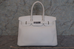 HERMES BIRKIN 35 Swift leather White □N刻印 Hand bag 600120196