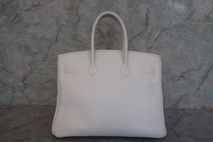 HERMES BIRKIN 35 Swift leather White □N刻印 Hand bag 600120196