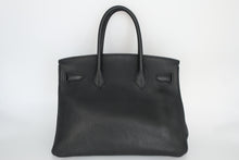 将图片加载到图库查看器，HERMES BIRKIN 30 Togo leather Black □I刻印 Hand bag 800100062
