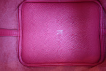 将图片加载到图库查看器，HERMES PICOTIN LOCK MM Clemence leather Rose extreme  D刻印 Hand bag 8000101664
