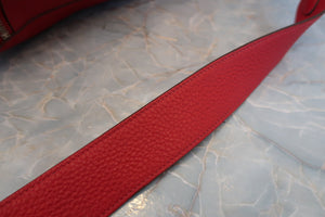 HERMES／エルメス リンディ34 トリヨンクレマンス ルージュカザック □P刻印 ショルダーバッグ 700070173