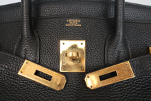 将图片加载到图库查看器，HERMES BIRKIN 30 Togo leather Black □I刻印 Hand bag 800100062
