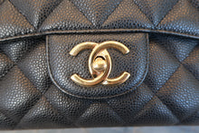 Load image into Gallery viewer, CHANEL Matelasse double flap chain shoulder bag Caviar skin Black/Gold hardware Shoulder bag 700090229
