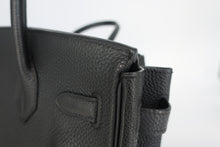 将图片加载到图库查看器，HERMES BIRKIN 30 Togo leather Black □I刻印 Hand bag 800100062
