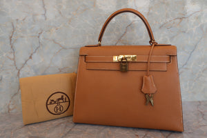 HERMES／エルメス ケリー28 クシュベル ナチュラル ハンドバッグ 700050287