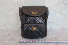 画像をギャラリービューアに読み込む, CHANEL/シャネル マトラッセチェーンリュック ラムスキン ブラック/ゴールド金具 リュック 800040022
