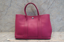 Load image into Gallery viewer, HERMES GARDEN PARTY TPM Country leather Rose purple Y Engraving Tote bag 600100096
