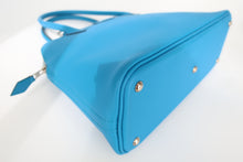 将图片加载到图库查看器，HERMES BOLIDE 27 Epsom leather Blue zanzibar A刻印 Shoulder bag 800100088
