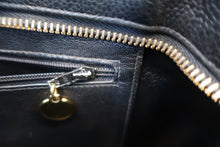 Load image into Gallery viewer, CHANEL Medallion Tote Caviar skin Black/Gold hadware Tote bag 800080025
