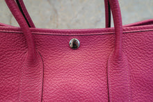 Load image into Gallery viewer, HERMES GARDEN PARTY TPM Country leather Rose purple Y Engraving Tote bag 600100096
