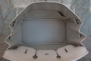 HERMES／エルメス バーキン35 ヴォーエプソン ホワイト □K刻印 ハンドバッグ 700070126