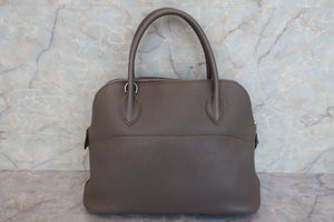 HERMES／BOLIDE 31 Clemence leather Etain □P刻印 Shoulder bag 600080181