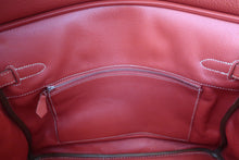 将图片加载到图库查看器，HERMES BIRKIN 35 Clemence leather Sanguine □N刻印 Hand bag 600040171
