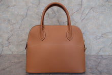 Load image into Gallery viewer, HERMES／BOLIDE 31 Graine Couchevel leather Natural □E Engraving Shoulder bag 600120285
