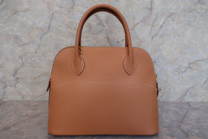 HERMES／BOLIDE 31 Graine Couchevel leather Natural □E Engraving Shoulder bag 600120285