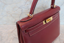 將圖片載入圖庫檢視器 HERMES／エルメス ケリー28 リセ ルージュアッシュ □E刻印 ショルダーバッグ 700060142
