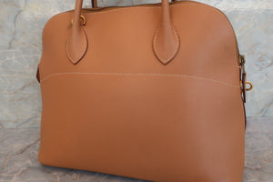 HERMES BOLIDE 35 Graine Couchevel leather Natural 〇Z刻印 Shoulder bag 500120050