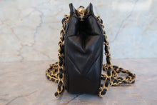 Load image into Gallery viewer, CHANEL CC mark fringe chain shoulder bag Lambskin Black/Gold hadware Shoulder bag 700090244
