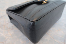 Load image into Gallery viewer, CHANEL Border Stitch chain shoulder bag Caviar skin Black/Gold hadware Shoulder bag 800080132
