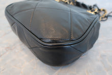 Load image into Gallery viewer, CHANEL CC mark fringe chain shoulder bag Lambskin Black/Gold hadware Shoulder bag 700090244
