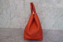Load image into Gallery viewer, HERMES  GARDEN PARTY PM Country leather Orange poppy □R Engraving Tote bag 800010082
