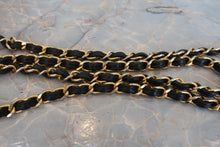 Load image into Gallery viewer, CHANEL Border Stitch chain shoulder bag Caviar skin Black/Gold hadware Shoulder bag 800080132
