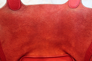 HERMES／エルメス ピコタンロックＰＭ トリヨンクレマンス ルージュカザック A刻印 ハンドバッグ 700070138