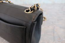 Load image into Gallery viewer, CHANEL Border Stitch chain shoulder bag Caviar skin Black/Gold hadware Shoulder bag 800080132
