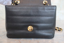 Load image into Gallery viewer, CHANEL Border Stitch chain shoulder bag Caviar skin Black/Gold hadware Shoulder bag 800080132
