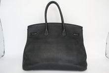 将图片加载到图库查看器，HERMES BIRKIN 35 Togo leather Black □R刻印 Hand bag 800100081
