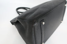 将图片加载到图库查看器，HERMES BIRKIN 35 Togo leather Black □R刻印 Hand bag 800100081

