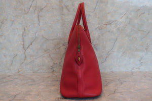 HERMES／エルメス ボリード35 クシュベル ルージュヴィフ 〇W刻印 ショルダーバッグ 700080111